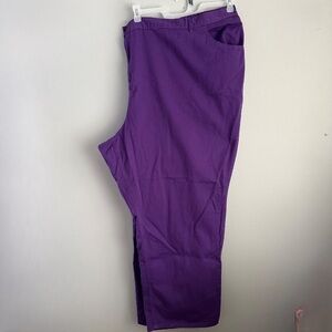 44W Tall Purple Womens Pants Woman Within size 44 jeans 7x 8x 8xl 7xl straight